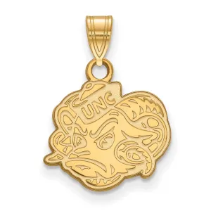 14k Gold University of North Carolina Ram Small Pendant
