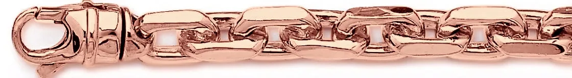 9.8mm Flat Elongated Rolo Link Bracelet
