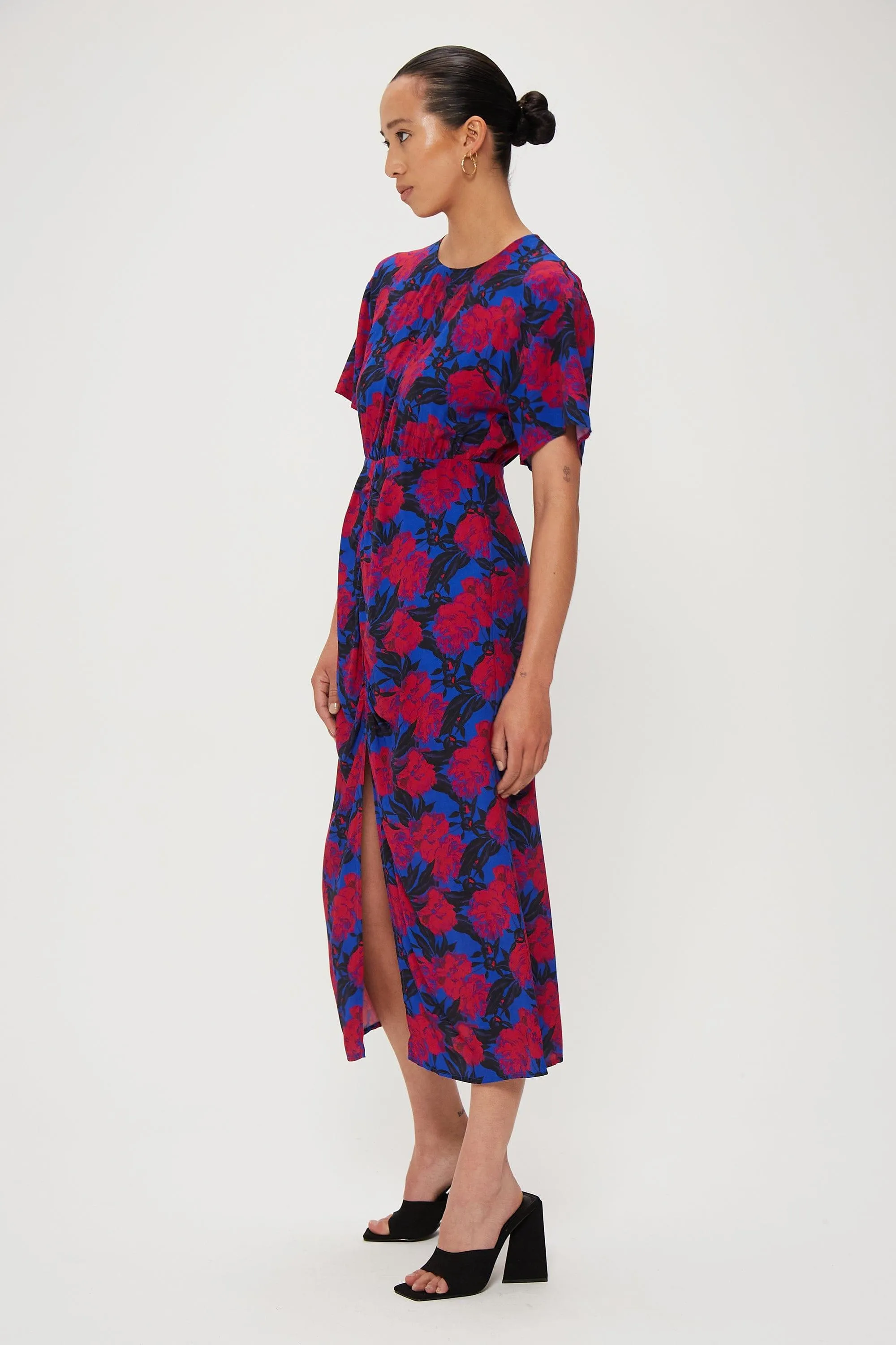 FULL BLOOM TEE MIDI DRESS | POP FLORAL