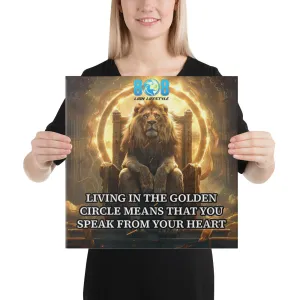 Golden Circle Canvas