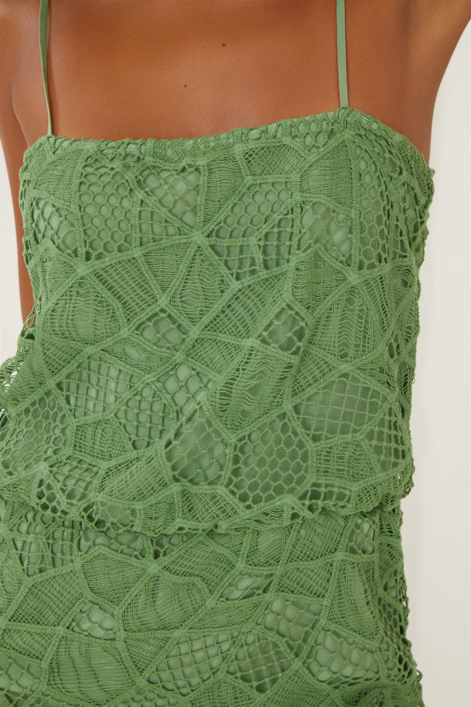 Hollie Short Dress - Aloe