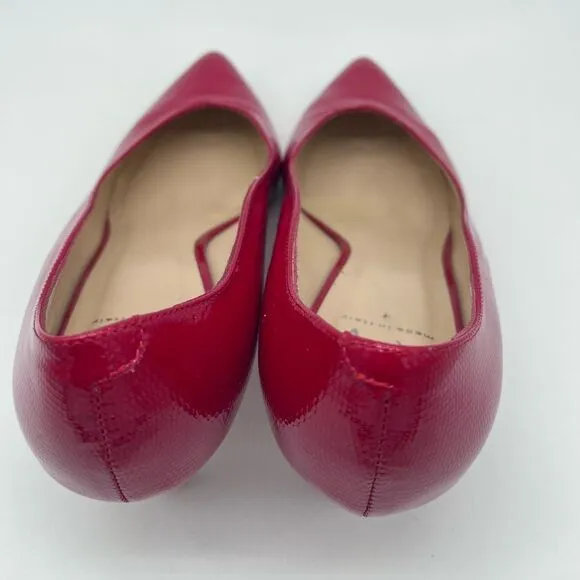 Italian Amalfi Red Leather Valentines Heels 8.5