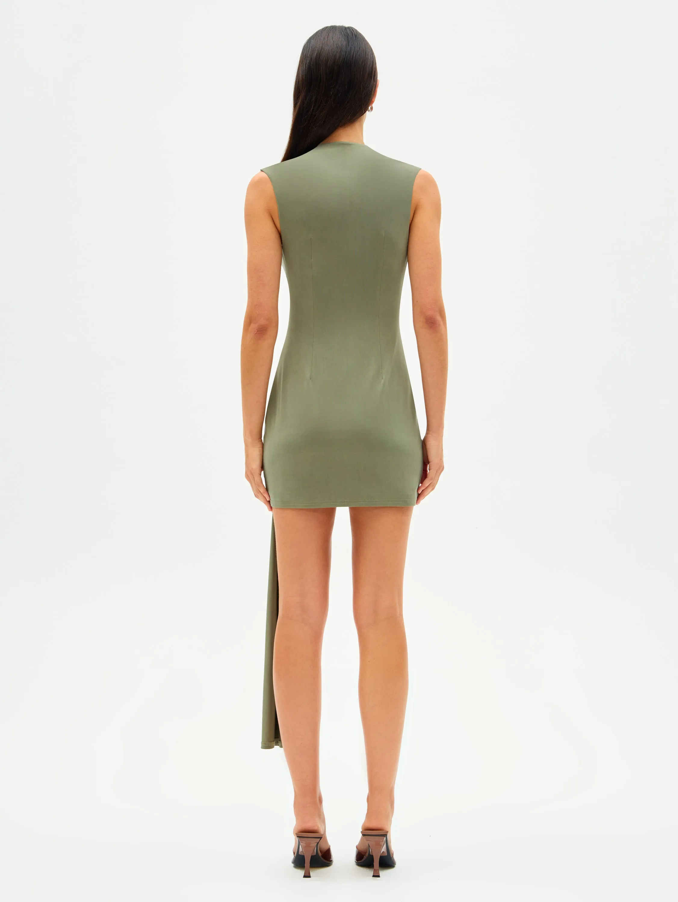 JENNIFER CUPRO MINI DRESS