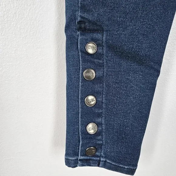 One teaspoon preachers high waist jean with snap buttons at ankles size 27