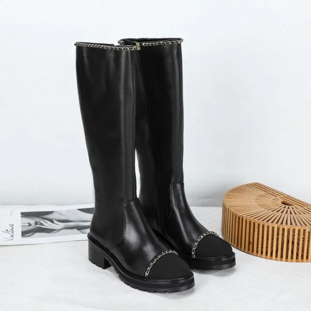 Soft Calfskin Leather Spring Fall Booties Women Designer Shoes