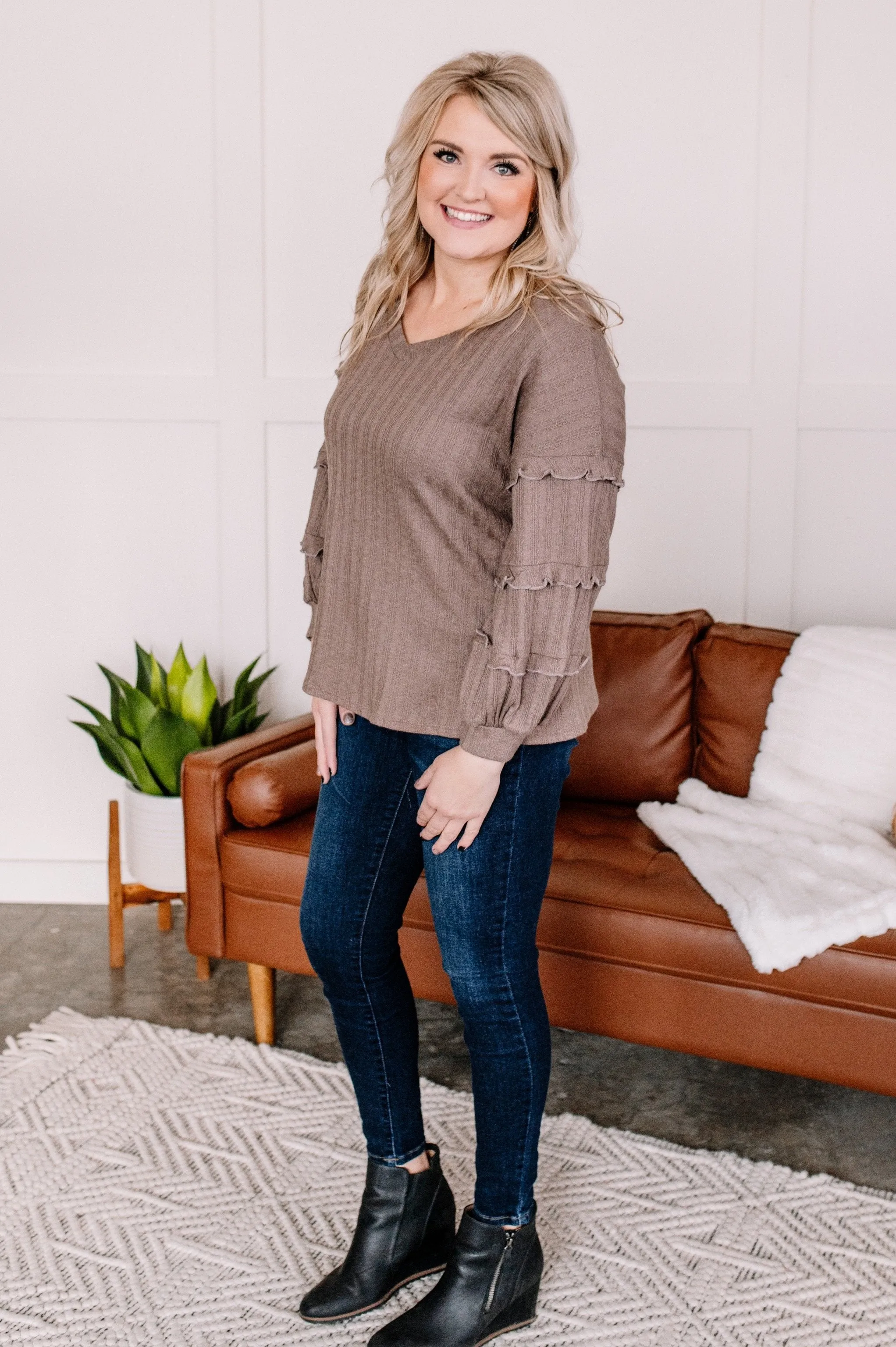 That's Not The Pointelle Top in Mocha